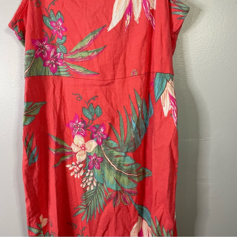 Wild Fable Tropical Sleeveless Casual Mini Dress Size Small Zipper Closure - Picture 4 of 7